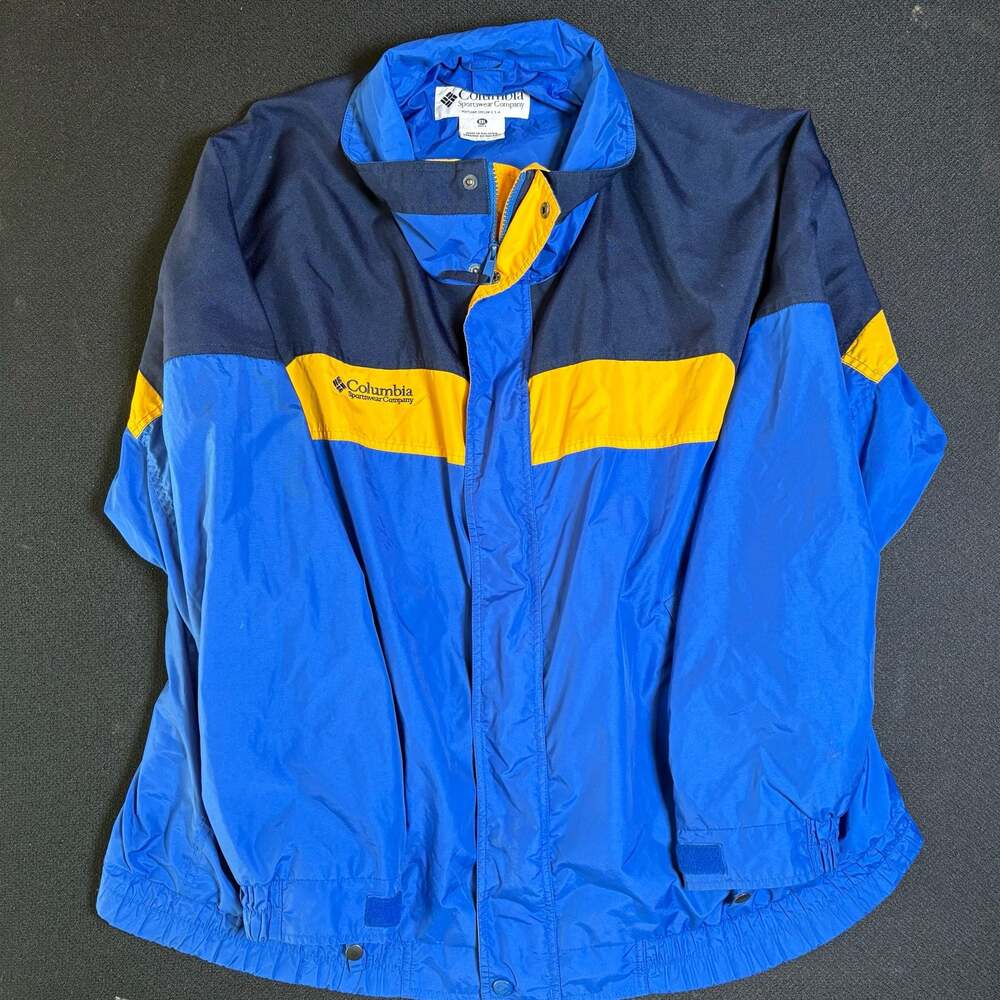 Vintage Columbia Bugaboo Interchange Ski Jacket Blue and Yellow